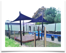 Dual Pool Shade Sails